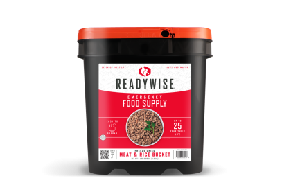 60 Serving + 20 Bonus Rice Servings Freeze Dried Meat  Bucket