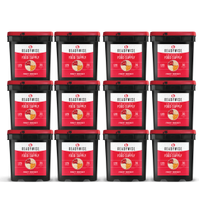 720 Serving Freeze Dried Fruit Bucket (6, 120 serving buckets)