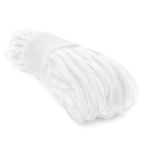 9mm x 50' Nylon Braided Rope (Option: White)